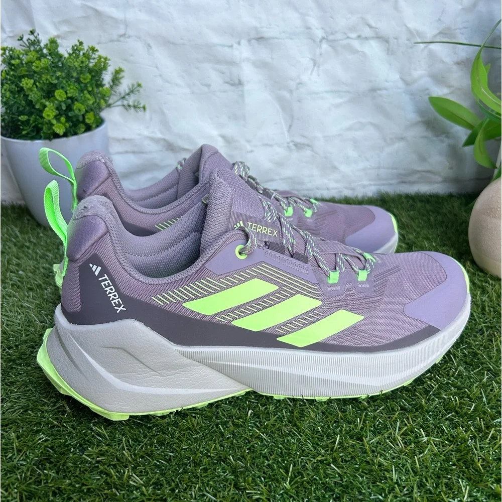 ADIDAS Terrex Free Hiker (Women) Fig/ Green Spark/ Charcoal 9.5 gently used